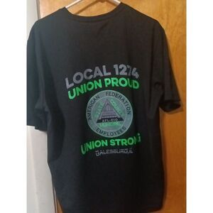 Local Union Proud American Federation Employees Shirt Size L